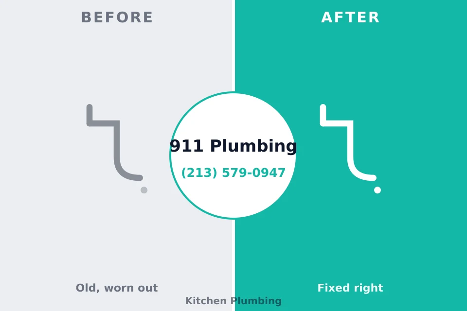 Before and after: plumbing repair Kellyville, OK